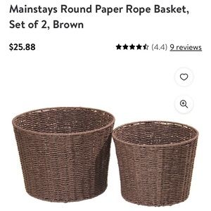 Brown Rope Baskets